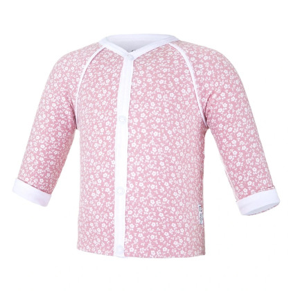 Kabátek podšitý Outlast® Starorůžová kvítka / bílá Little Angel