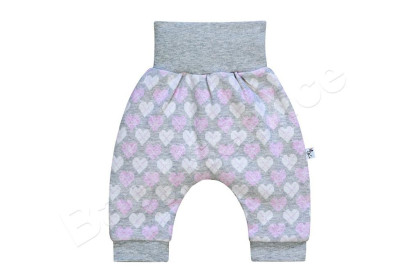 Zateplené kalhoty buggy Srdíčka Baby Service