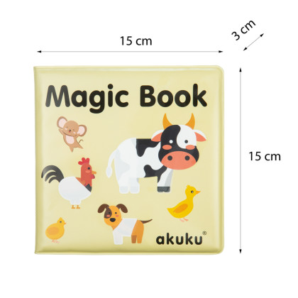 Magická měkká knížka do vany Akuku