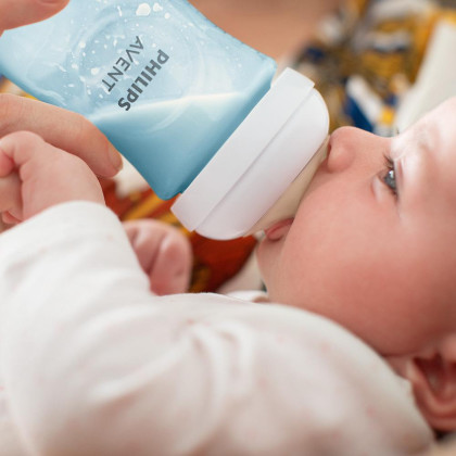Láhev Natural Philips Avent Response 260 ml, 1 m+ Modrá