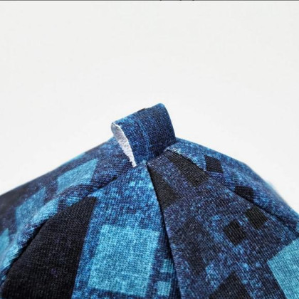 Čepice podšitá Outlast® Denim čtverce/černá