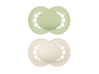 Šidítko Ortodonické Original 16 m+Zelený/Béžový MAM