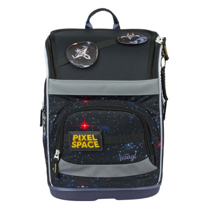 Školní aktovka Zippy plus Pixel Space Baagl
