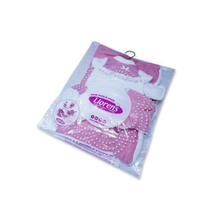 Obleček pro panenku miminko New Born velikosti 40-42 cm Llorens 3dílny červený
