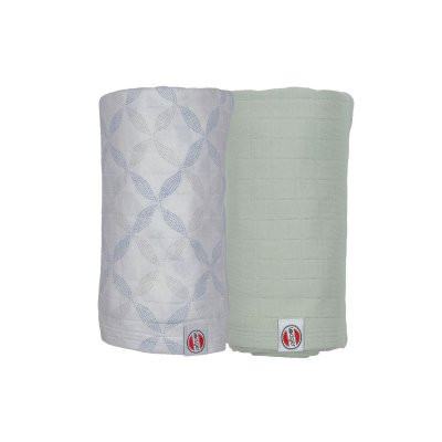 Swaddler Solid Matcha 2balení 110 x 110 cm Lodger
