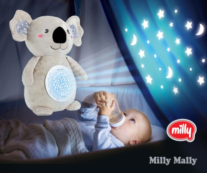 Plyšový usínáček koala s projektorem Milly Mally