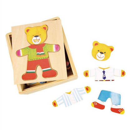 Oblékací puzzle Pan medvěd Bigjigs Toys