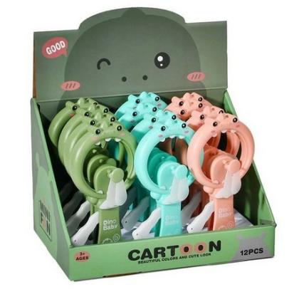 Ruční větráček dino 18 cm