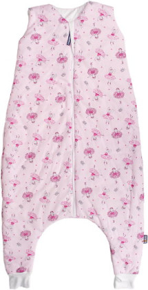 Letní spací pytel s nožičkami bambus růžové baletky Vel. 110 cm Kaarsgaren