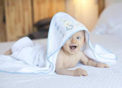 Dětská osuška froté 100 x 100 cm BABY Interbaby v dárkovém balení