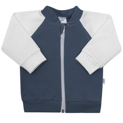 Kojenecká tepláková mikina New Baby The Best grafitová