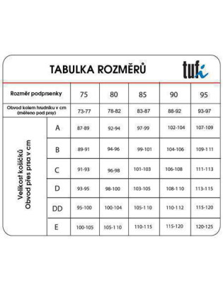 Kojící podprsenka černá TUFI