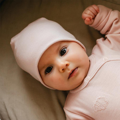 Merino baby čepička růžová Eevi