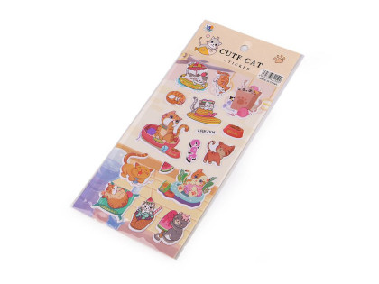 Samolepky plastické Kočky