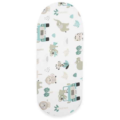 Bavlněné prostěradlo do kočárku Safari II 35 x 75 cm New Baby