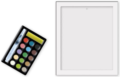 Sada maxi Malování podle čísel Koně Janod Atelier