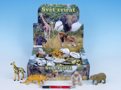 Zvířátka safari/ZOO plast 8-13cm 1 ks