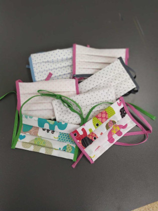 Látková respirační rouška dvouvrstvá dětská