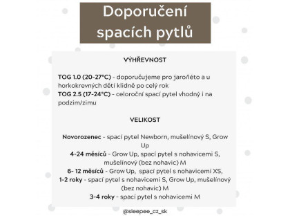 Spací pytel Newborn Vintage Sleepee