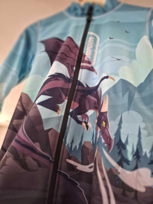 Fleecová mikina dětská Dragon fantasy Wamu