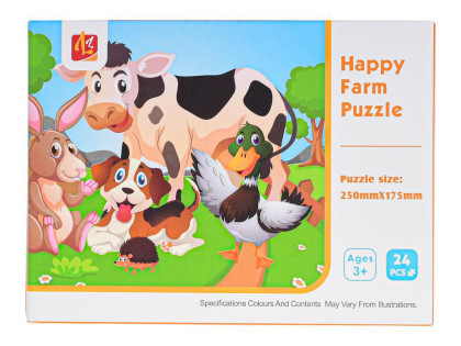 Puzzle dětské zvířátka 24 dílků
