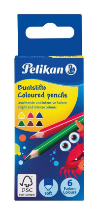 Pelikan - Pastelky 6 barev trojhranné