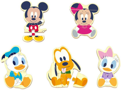 Disney Dřevěné puzzle Mickey a přátelé