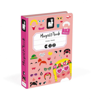 Magnetibook Zábavné tváře dívky Janod