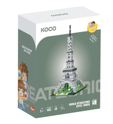 Stavebnice mini Eiffelova věž 538 ks Koco