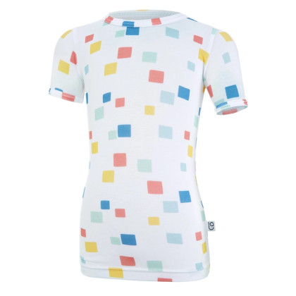 Souprava tenká chlapecká KR Outlast® Bílé kostičky / tm. lišejník Little Angel