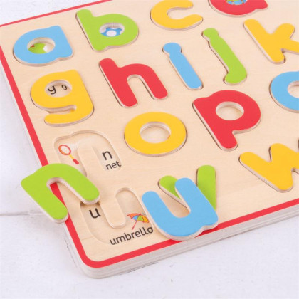 Anglická malá abeceda s obrázky Bigjigs Toys