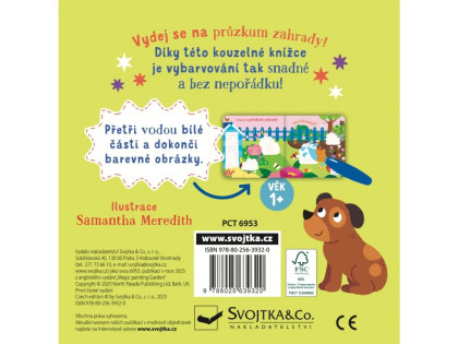 Malování vodou do tašky Zahrada