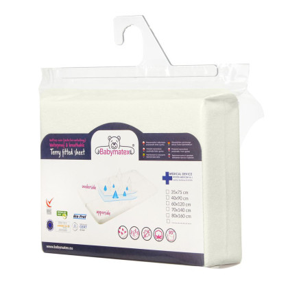 Nepromokavé prostěradlo froté 70 x 140 cm Babymatex