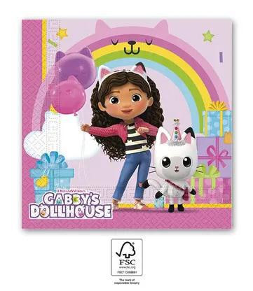 Ubrousky papírové EKO - Gábinin kouzelný domek 33x33 cm/20 ks