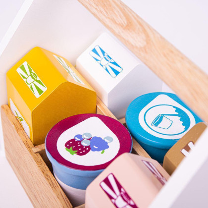 Koktejlové výrobky v přenosné krabičce Bigjigs Toys