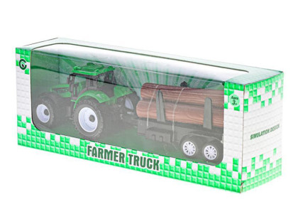 Traktor s vlečkou 21 cm na zpětný chod