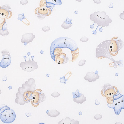 Dětská pěnová matrace New Baby Standard 120 x 60 x 6 cm koala modrá