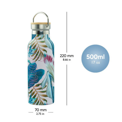 Termoláhev s bambusovým víčkem 500 ml Baagl