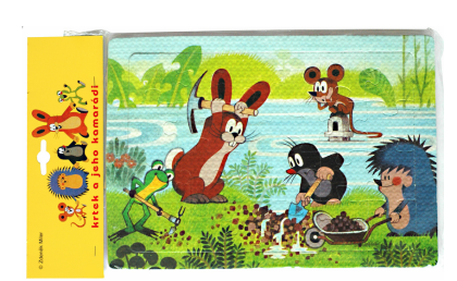 Pěnové puzzle Krtek s lopatou 24 dílků