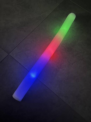 Trubice svítící pěna 47 cm se světlem