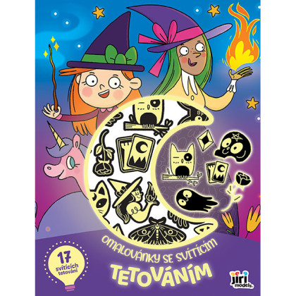 Omalovánky se svítícím tetováním Strašidla a čarodějnice