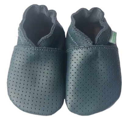 Kožené capáčky děrované Barefoot Vel. XL (18-24 měs.) Hopi Hop