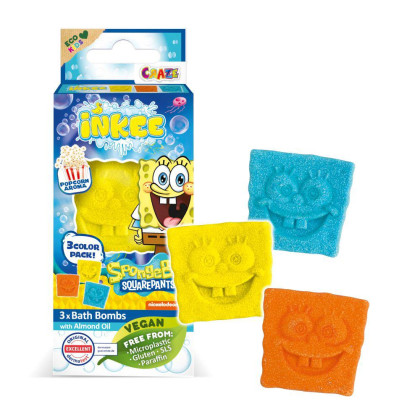 Mini pack šumivá bomba - Sponge Bob 3 ks 