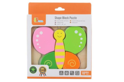 Dřevěné puzzle pro nejmenší - motýl