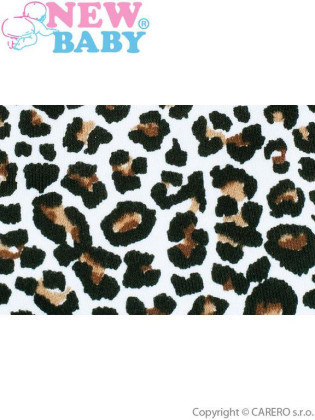 Kojenecký bavlněný bryndák New Baby Leopardík hnědý