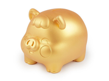 Zlaté prasátko pro štěstí/pokladnička