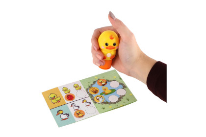 Samolepkové razítko kachna s nálněmi