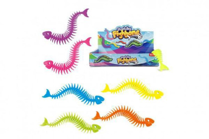 Rybí kostra 23 cm sliz natahovací antistresová elastická 