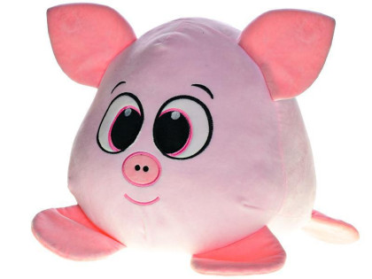 Prase plyšové kulaté 30 cm