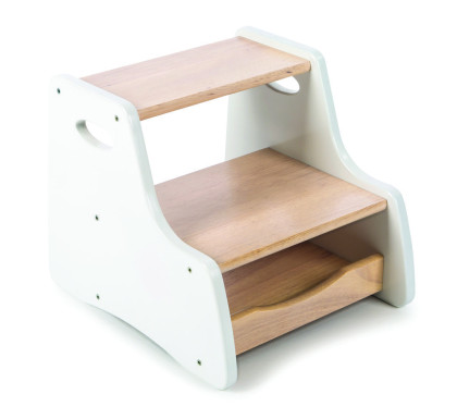 Stolička s úložným prostorem bílá Tidlo